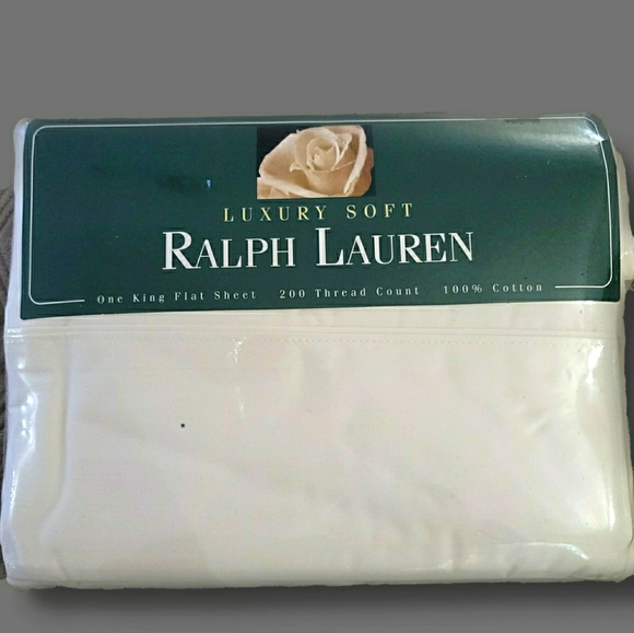 Vintage NOS Ralph Lauren Flat Sheet